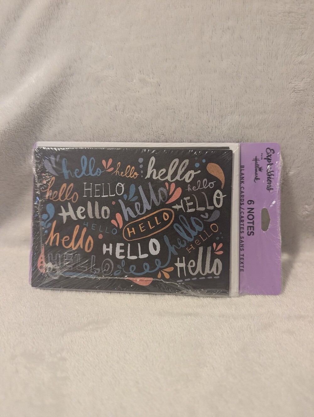 Hallmark Hello Blank Note Cards 6 Pack New Sealed